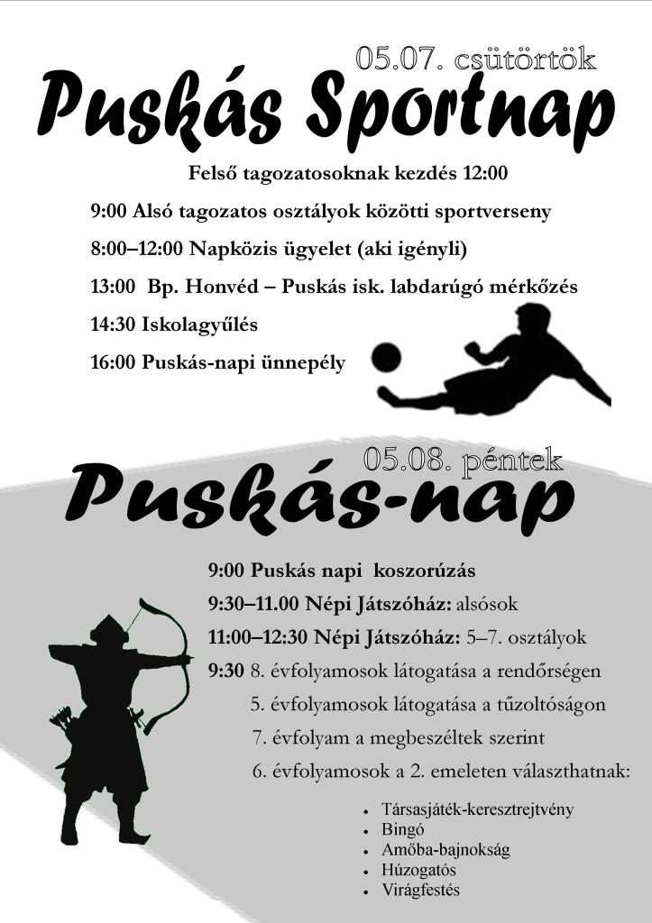 PUSKÁS-NAP PLAKÁT